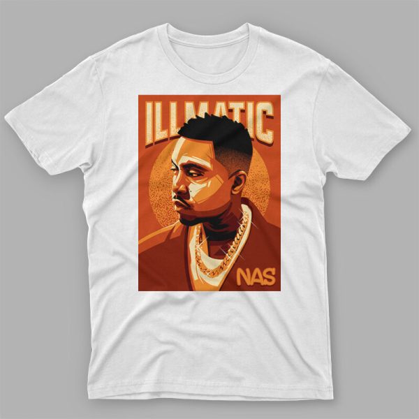 NAS white tshirt